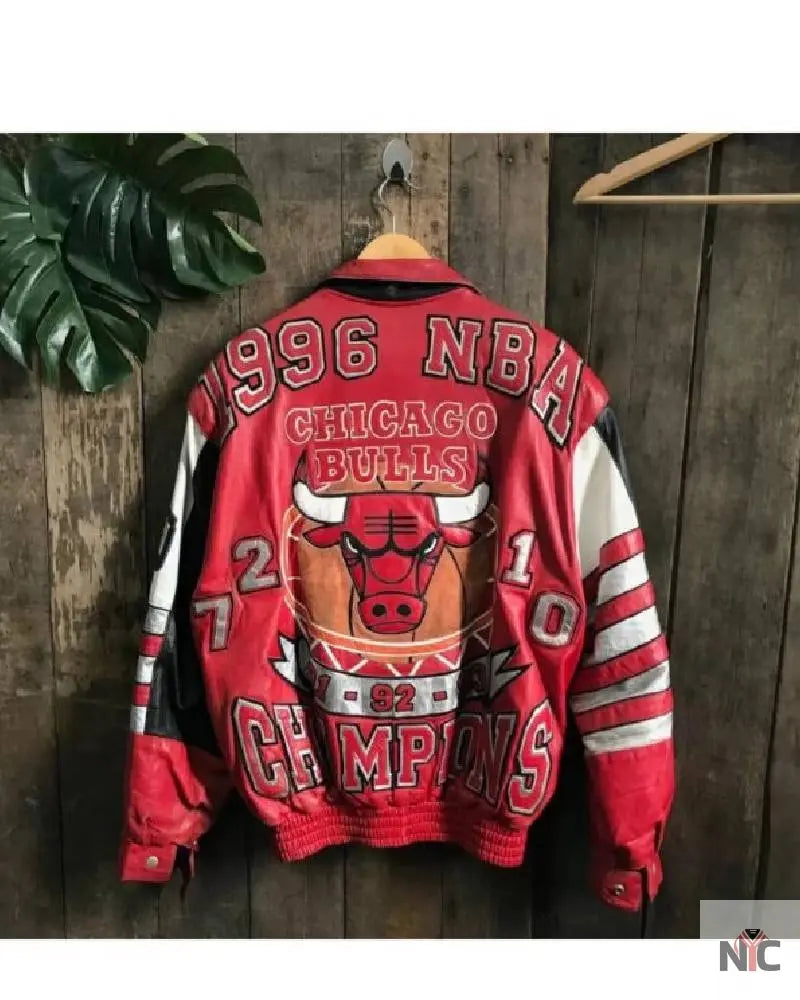 Jeff Hamilton Chicago Bulls Memorial Leather Jacket NYC Jackets