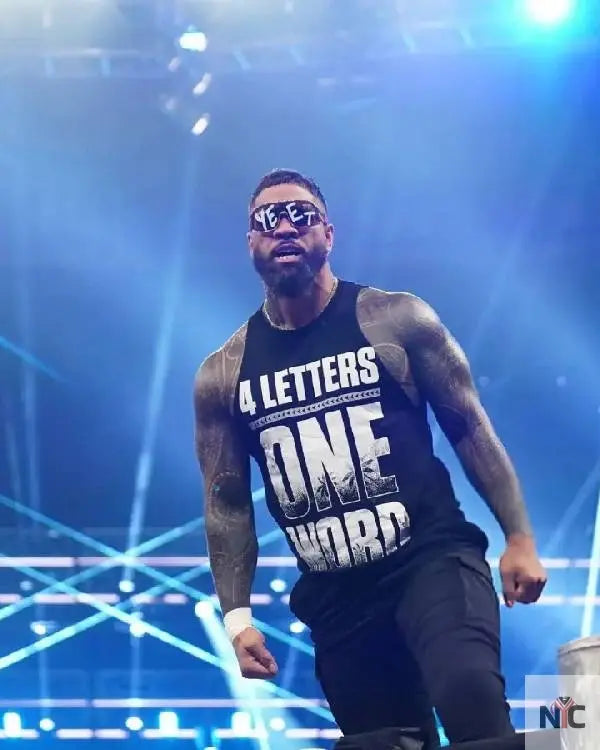 Jey Uso Monday Night RAW Black Tank Top NYC Jackets