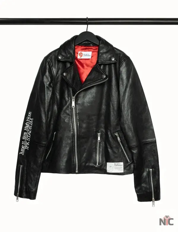 Jfk Stadium Rolling Stones Leather Jacket NYC Jackets