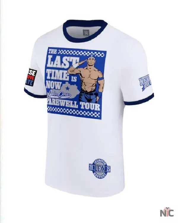 John Cena Farewell Tour 2025 White T-Shirt NYC Jackets