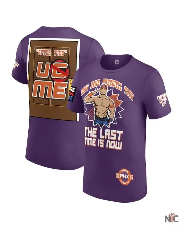 John Cena Monday Night RAW Purple T-Shirt NYC Jackets