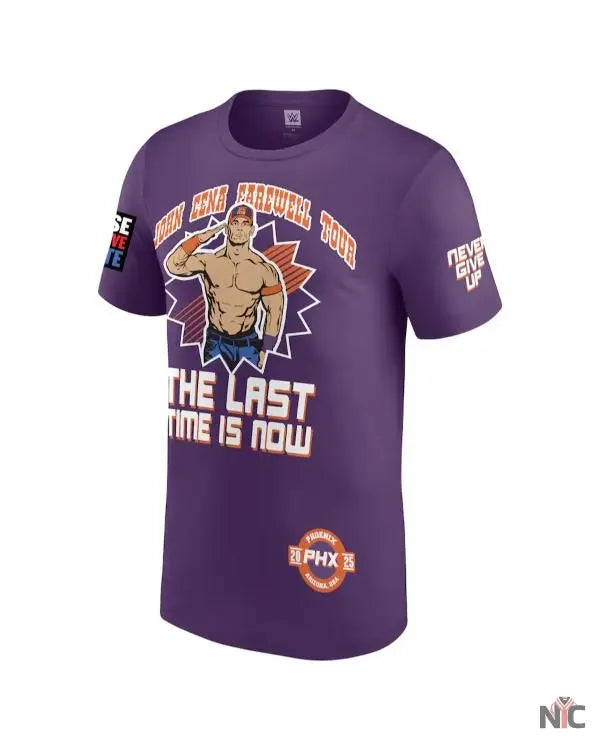 John Cena Monday Night RAW Purple T-Shirt NYC Jackets