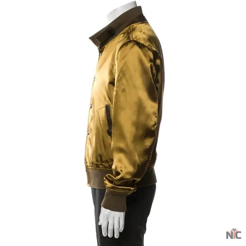 John Legend The Voice Olive Silk Bomber Jacket - NYC Jackets