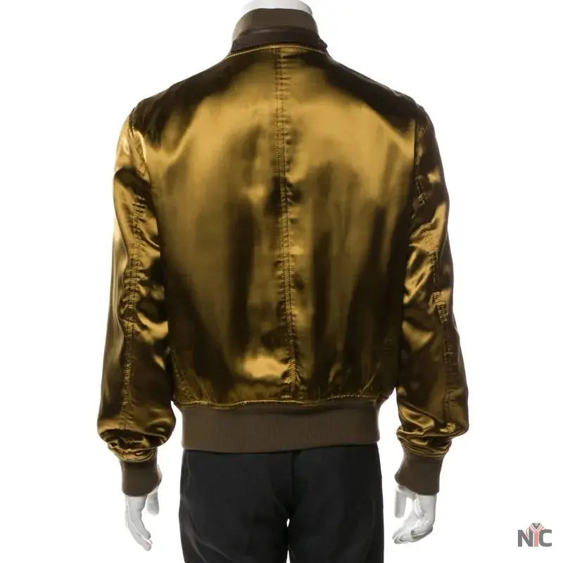 John Legend The Voice Olive Silk Bomber Jacket - NYC Jackets