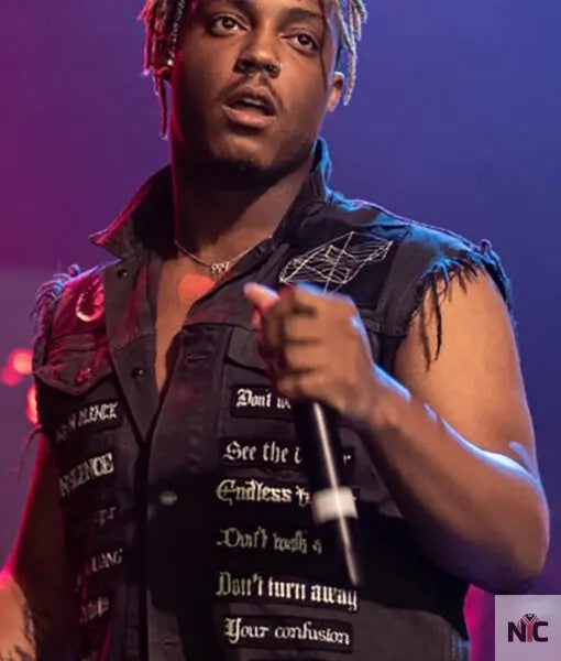 Juice Wrld Black Vest NYC Jackets