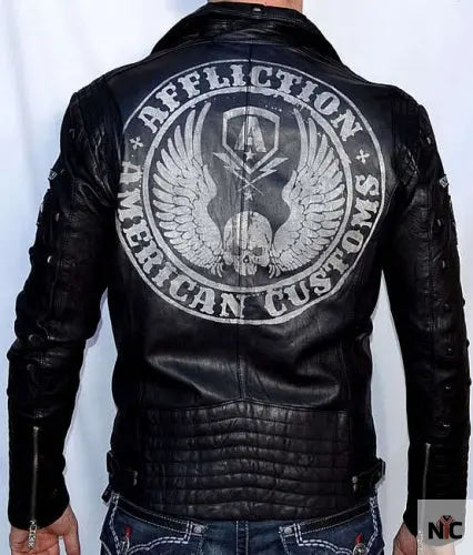 КОЖАНАЯ КУРТКА AFFLICTION AMERICAN REBORN JACKET NYC Jackets