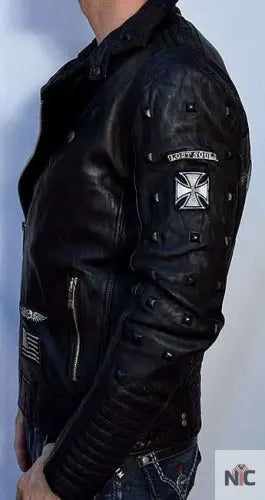 КОЖАНАЯ КУРТКА AFFLICTION AMERICAN REBORN JACKET NYC Jackets