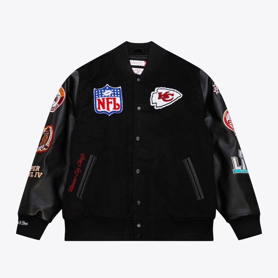 Kansas City Chiefs Blackout Collection Vintage Jacket NYC Jackets