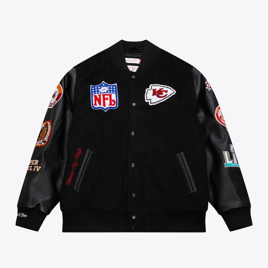 Kansas City Chiefs Blackout Collection Vintage Jacket - NYC Jackets