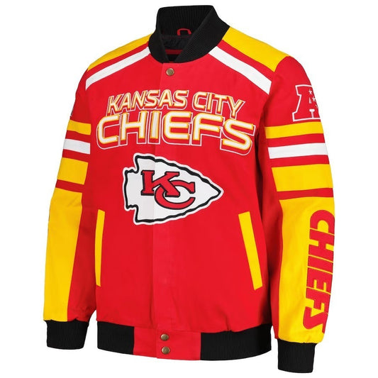 Kansas City Chiefs G-III Sports Red Power Forward Racing Jacket - NYC Jackets