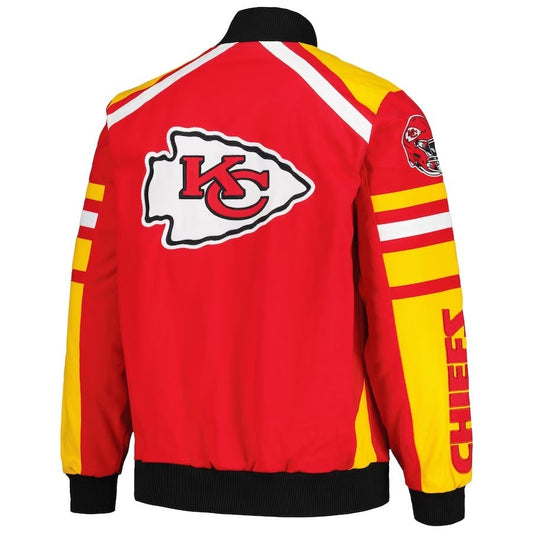 Kansas City Chiefs G-III Sports Red Power Forward Racing Jacket - NYC Jackets