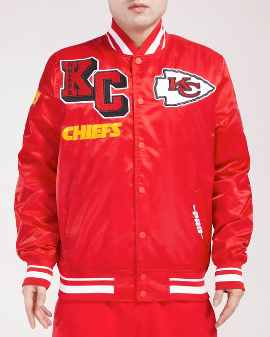 Kansas City Chiefs Mashup Satin Jacket - NYC Jackets