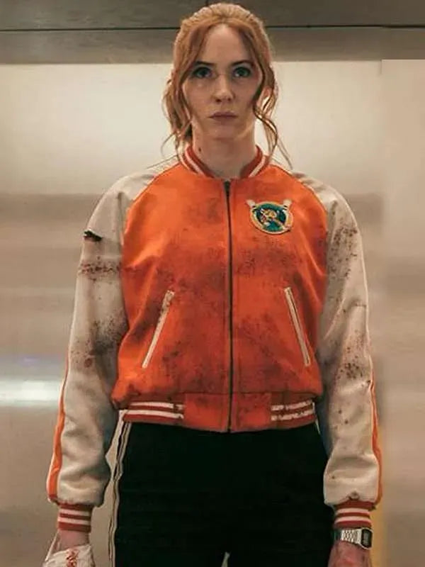 Karen Gillan Gunpowder Milkshake Bomber Jacket NYC Jackets