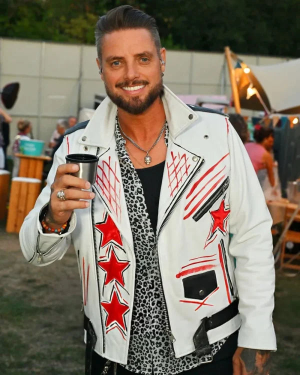 Keith Duffy Flackstock Festival 2025 Leather Jacket NYC Jackets
