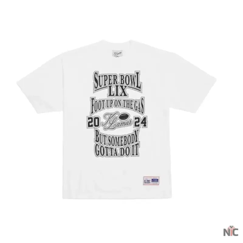 Kendrick Lamar Super Bowl LIX Foot Up On The Gas T-Shirt NYC Jackets