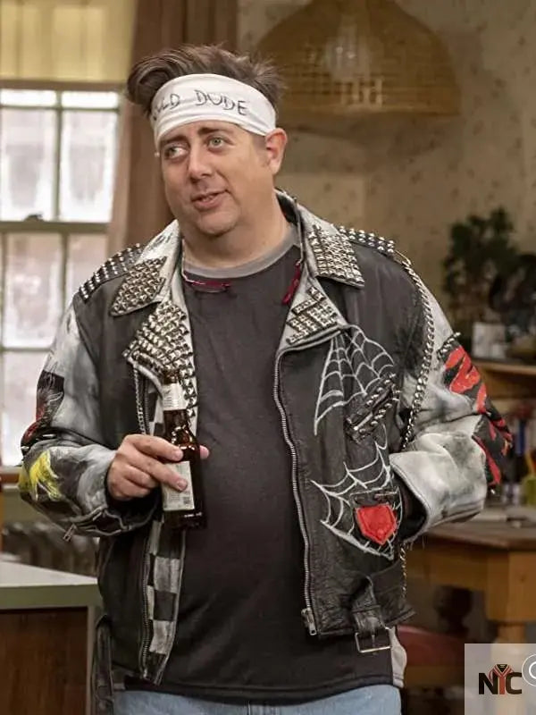 Kevin Can F**k Himself Season 2 Kevin McRoberts Studded Jacket NYC Jackets