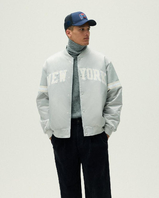 Kith For The New York Knicks Empire Satin Bomber Jacket