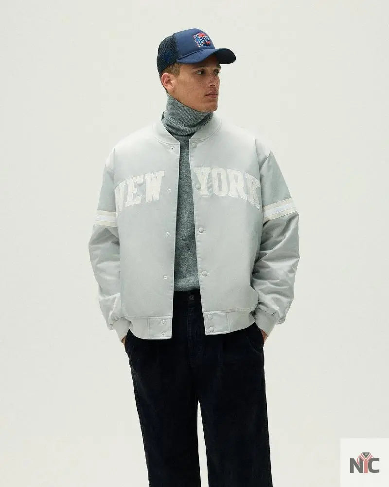Kith For The New York Knicks Empire Satin Bomber Jacket NYC Jackets
