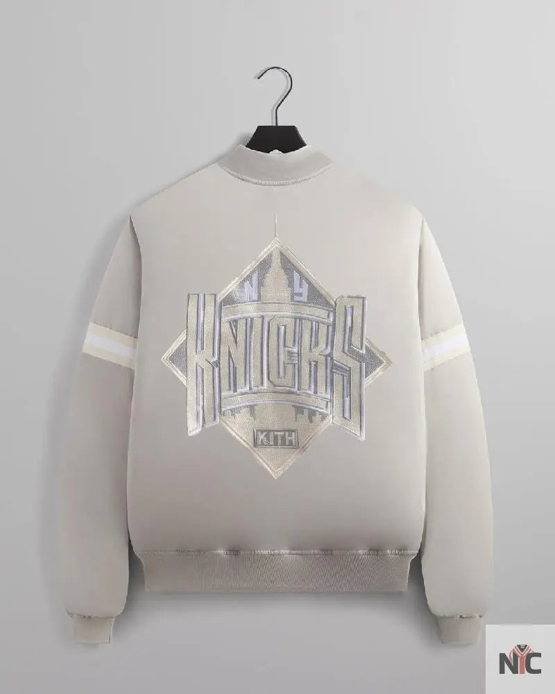 Kith For The New York Knicks Empire Satin Bomber Jacket NYC Jackets