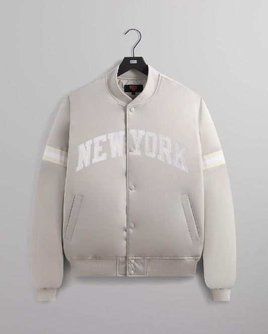 Kith For The New York Knicks Empire Satin Bomber Jacket
