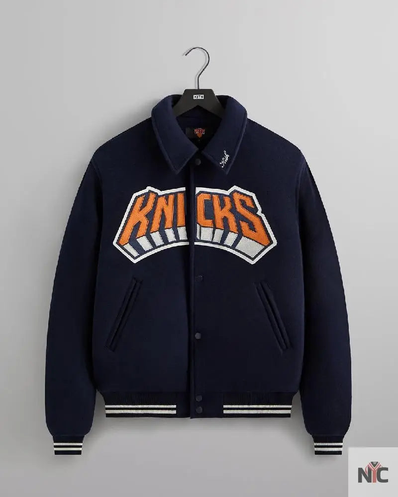 Kith For The New York Knicks Empire Wool Coaches Jacket NYC Jackets