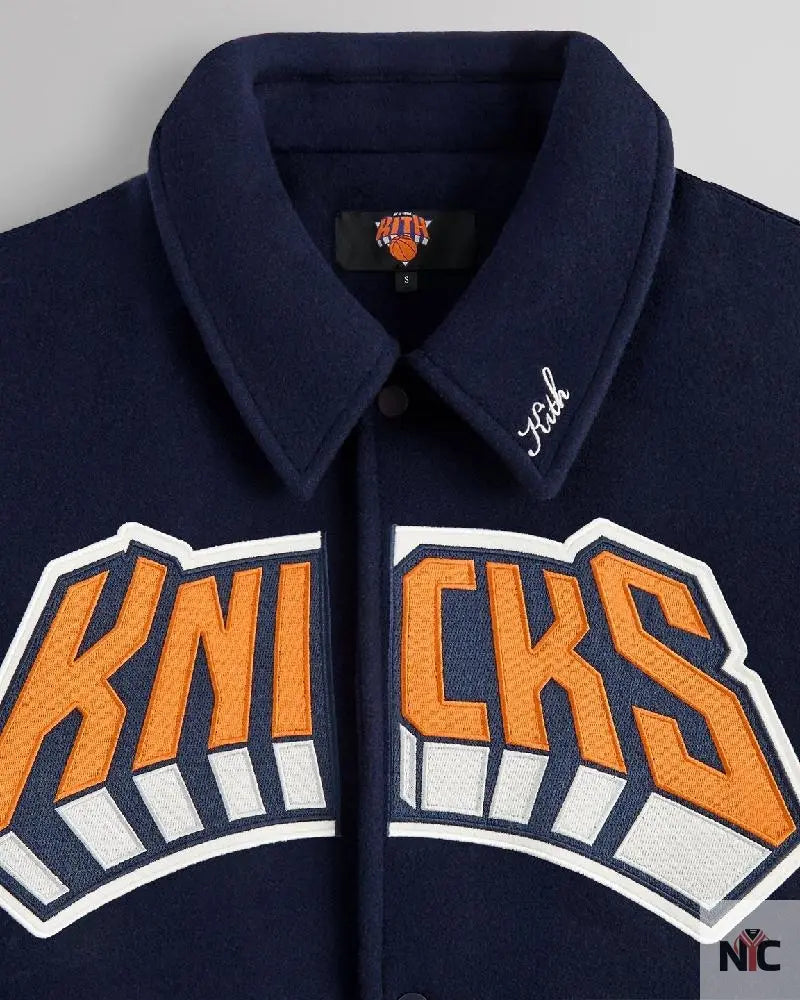 Kith For The New York Knicks Empire Wool Coaches Jacket NYC Jackets