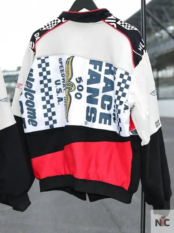 Kristin Juszczyk Indy 500 Cotton Racing Jacket NYC Jackets