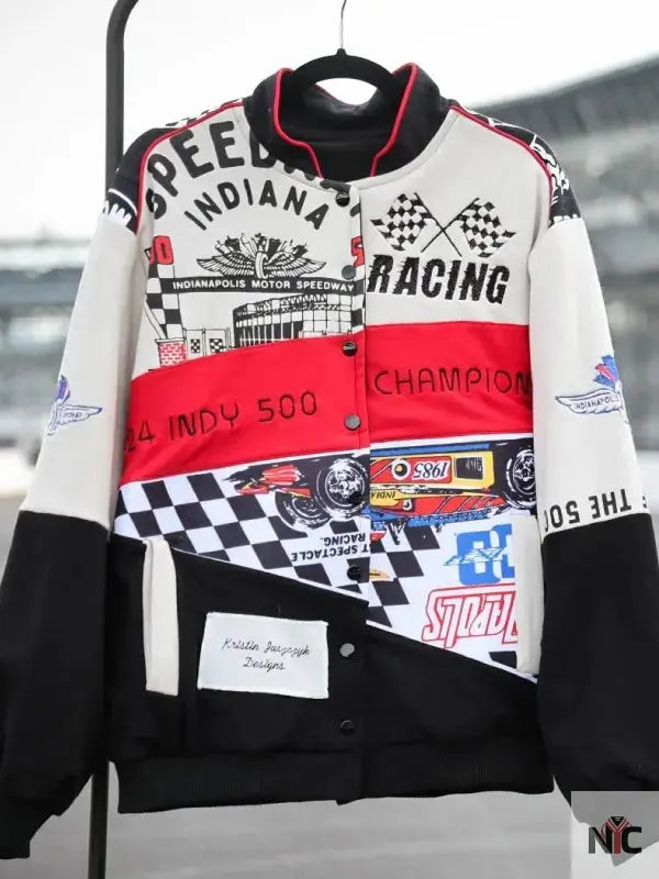 Kristin Juszczyk Indy 500 Cotton Racing Jacket NYC Jackets