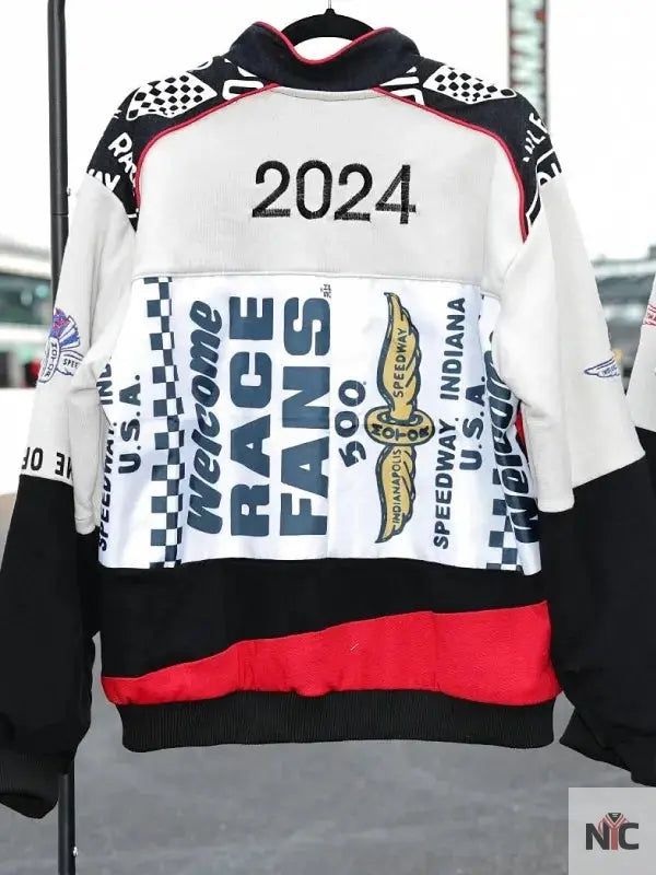 Kristin Juszczyk Indy 500 Cotton Racing Jacket NYC Jackets