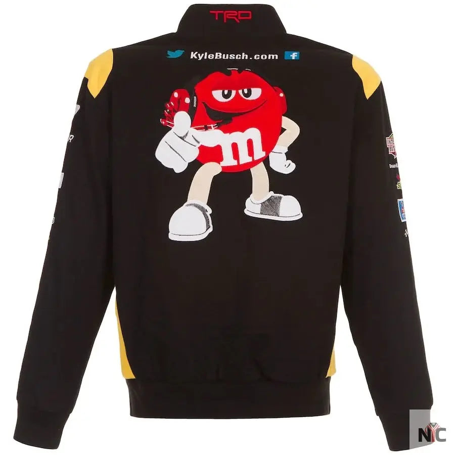 Kyle Busch M&Ms Full-Snap Twill Jacket NYC Jackets