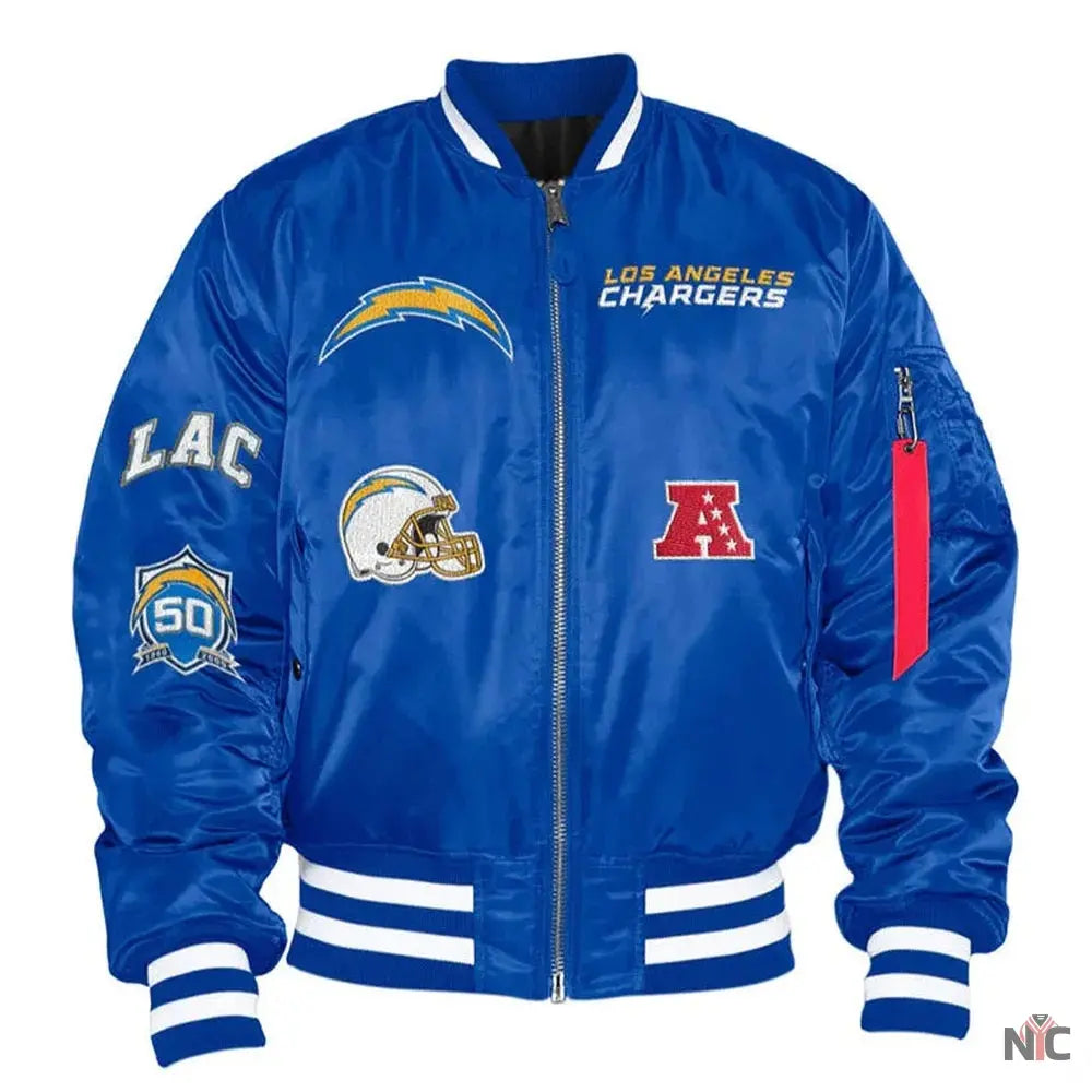 LA Chargers Ma-1 Bomber Jacket NYC Jackets
