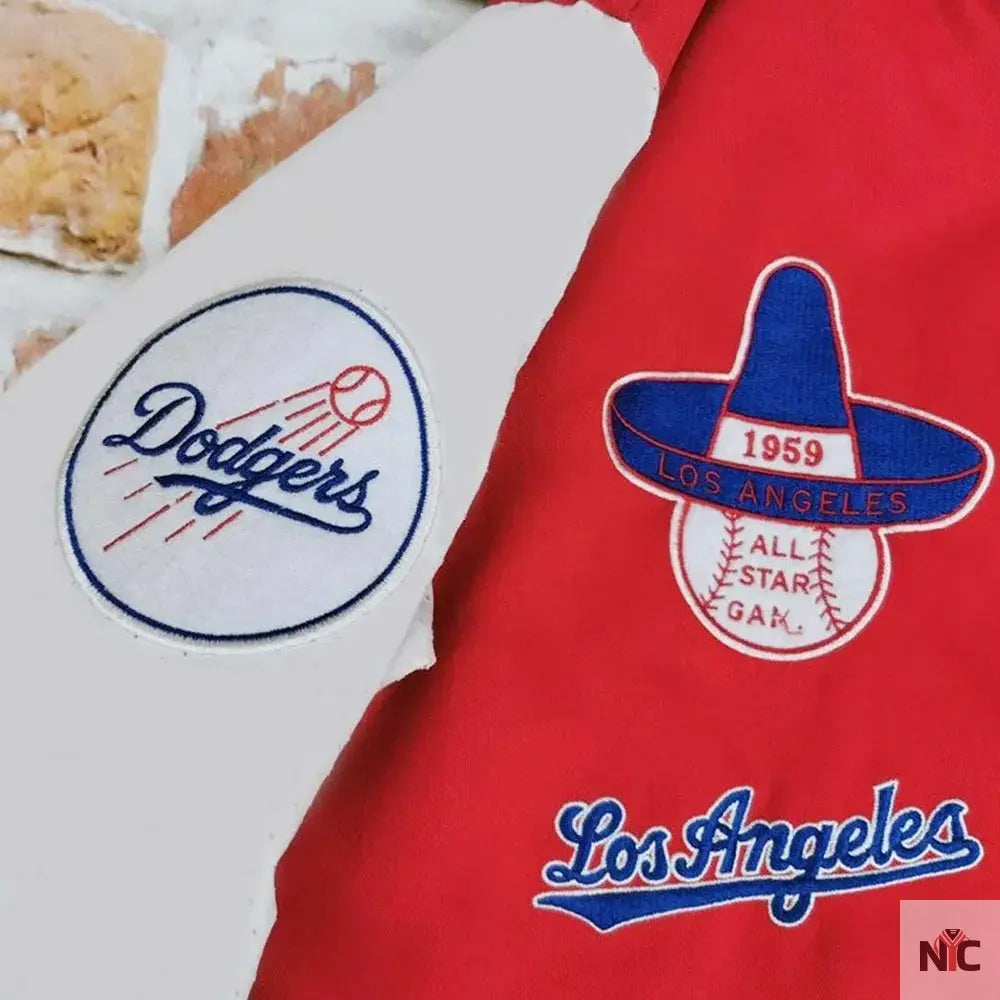 LA Dodgers 1959 and White Varsity Jacket NYC Jackets
