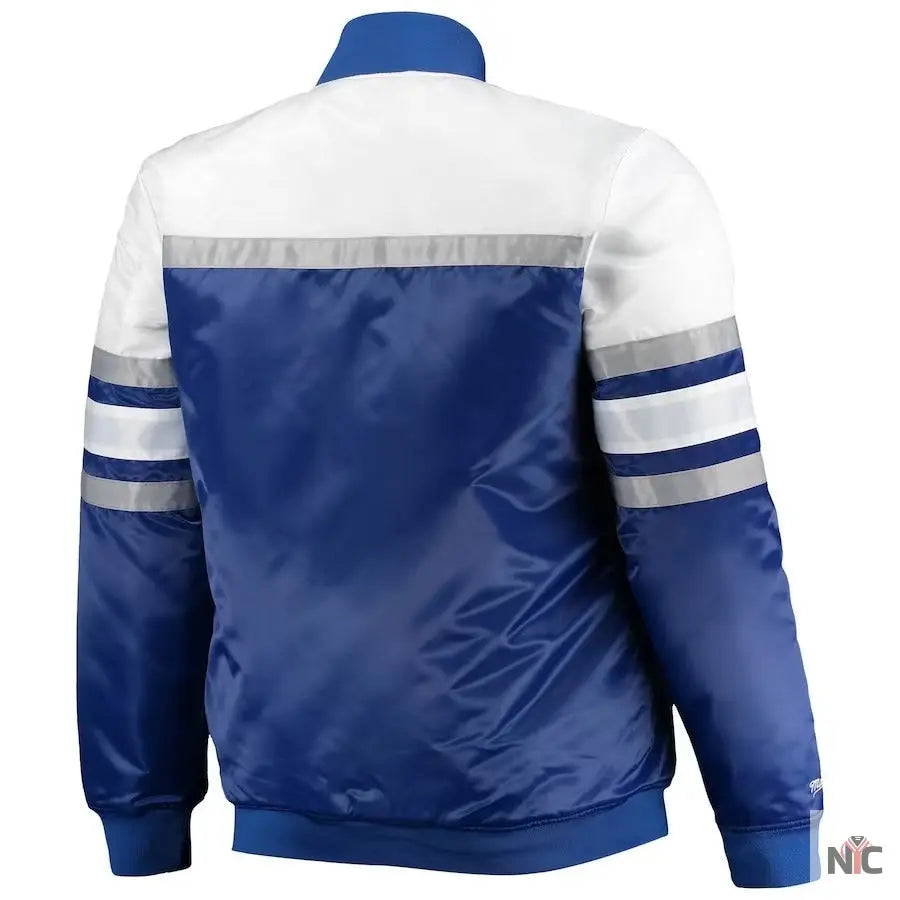 LA Dodgers Coaches Royal Blue And Gray Varsity Jacket NYC Jackets