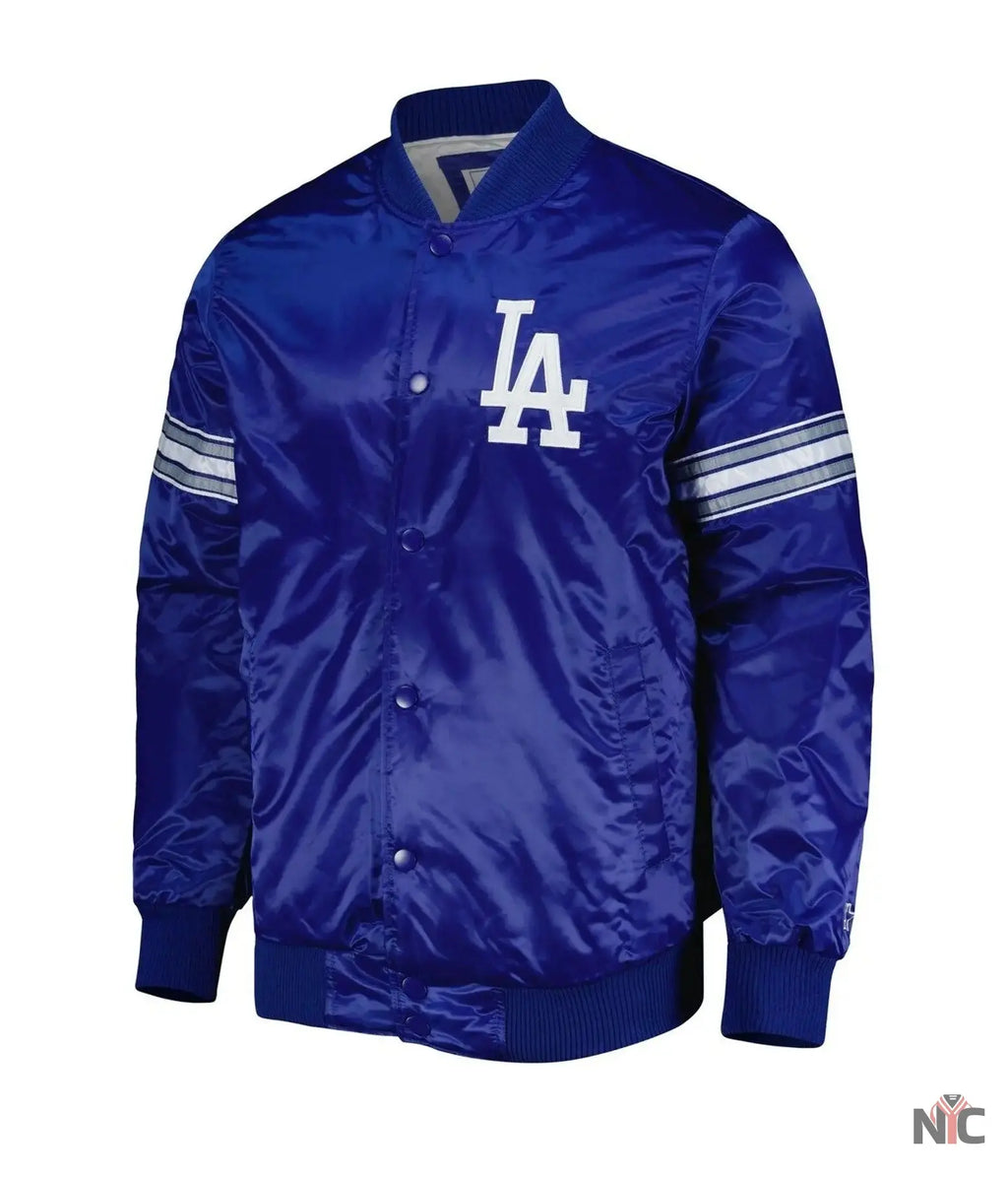 LA Dodgers Pick & Roll Royal Blue Varsity Jacket NYC Jackets