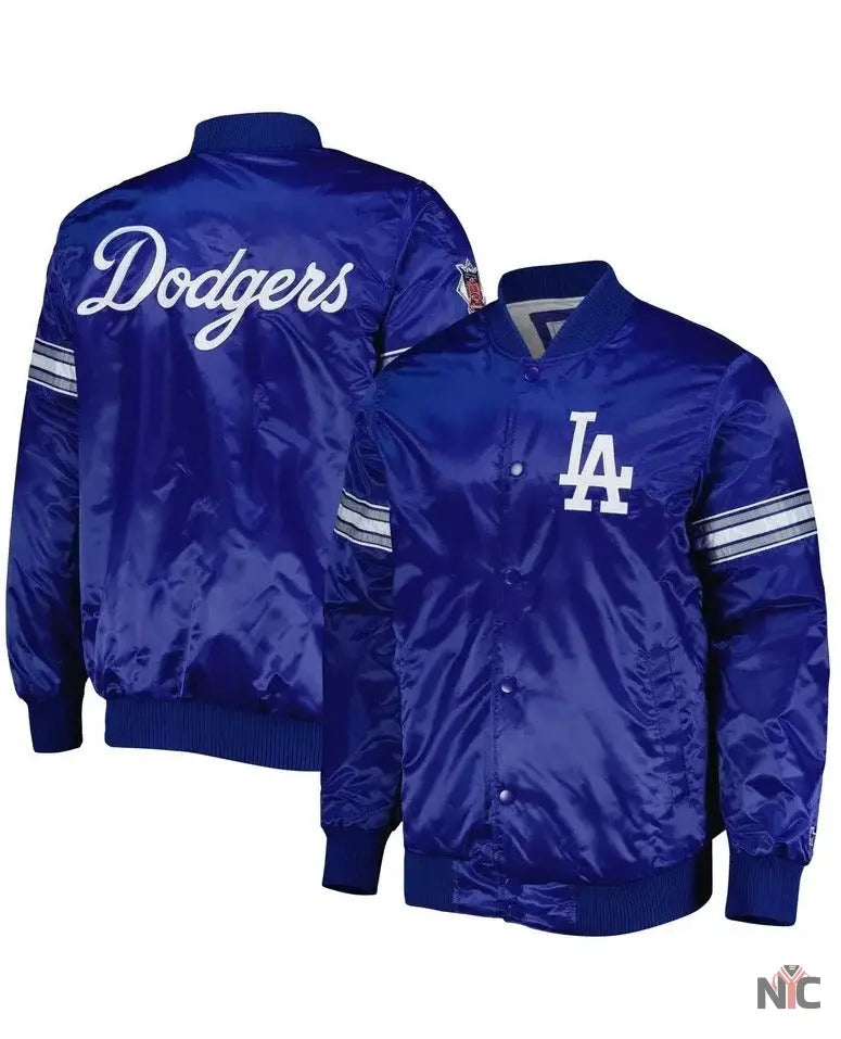 LA Dodgers Pick & Roll Royal Blue Varsity Jacket NYC Jackets