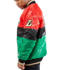 LA Lakers 75th Anniversary Satin Color Block Jacket