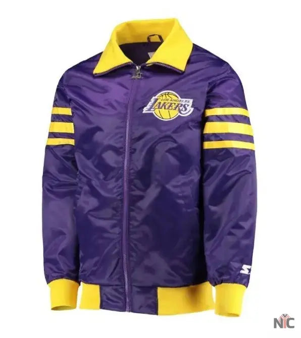 Lakers Starter Purple The Captain II Jacket NYC Jackets
