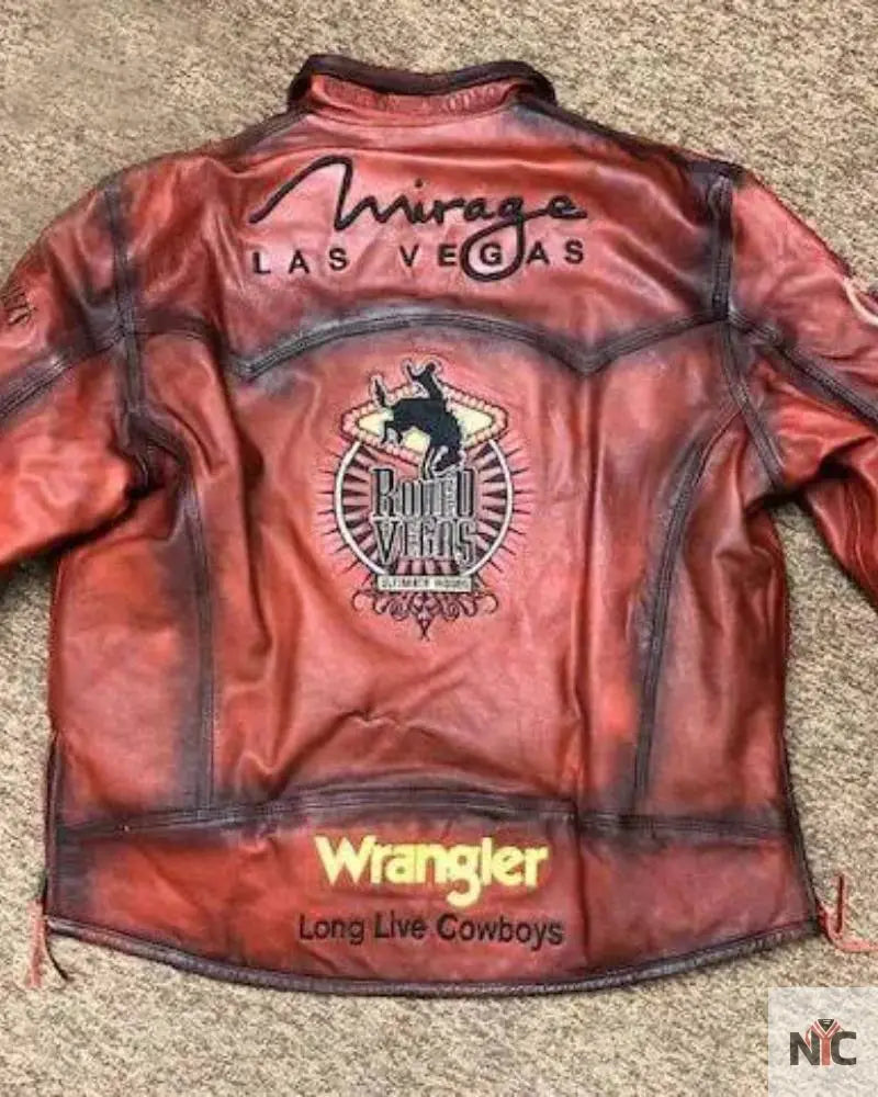 Las Vegas Rodeo Mirage Brown Leather Jacket NYC Jackets