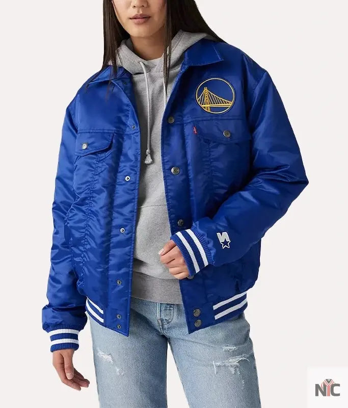 Levis X Starter Golden State Warriors Jacket NYC Jackets