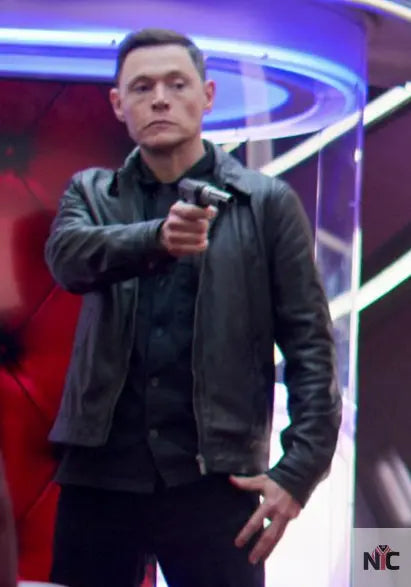 Lift 2024 Burn Gorman Black Leather Jacket NYC Jackets