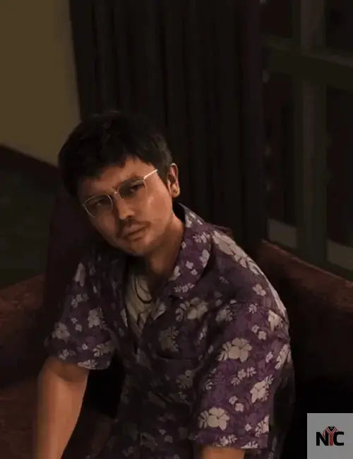 Like A Dragon Infinite Wealth Eric Tomizawa Purple Shirt NYC Jackets