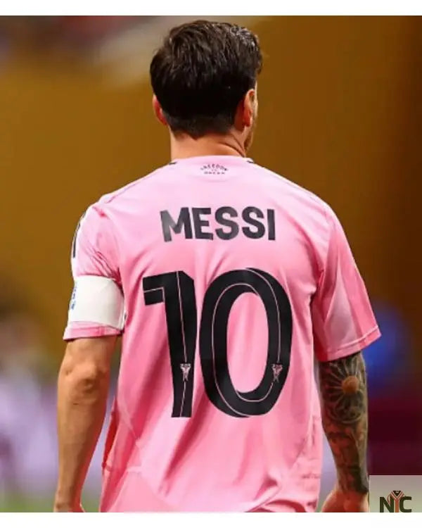 Lionel Messi FIFA Club World Cup 2025 Pink T-Shirt NYC Jackets