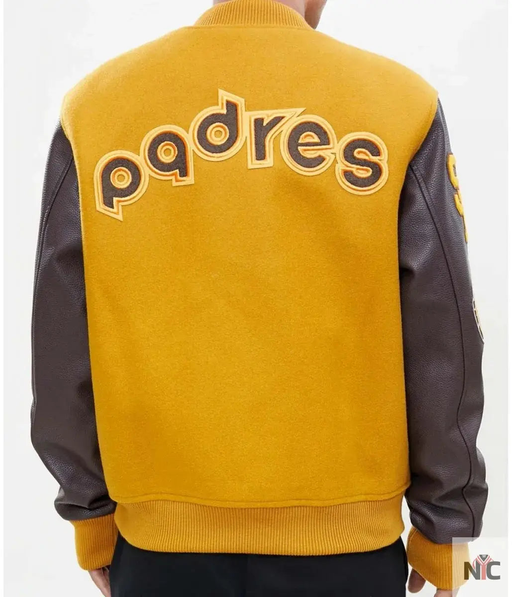 Logo San Diego Padres Full-Zip Varsity Jacket NYC Jackets