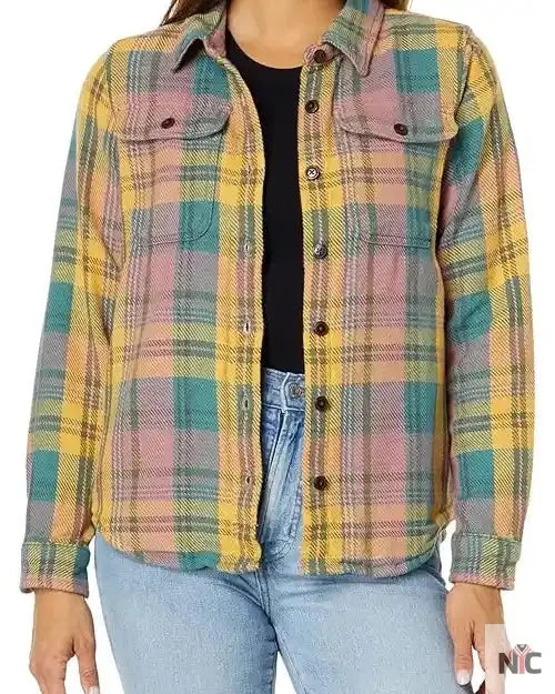 Lola Gunderson Sullivan’s Crossing S02 Plaid Shirt NYC Jackets