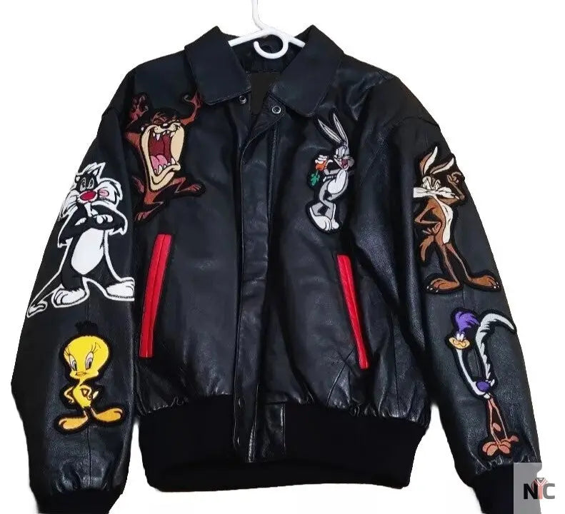 Looney Tunes Warner Brothers Leather Jacket NYC Jackets