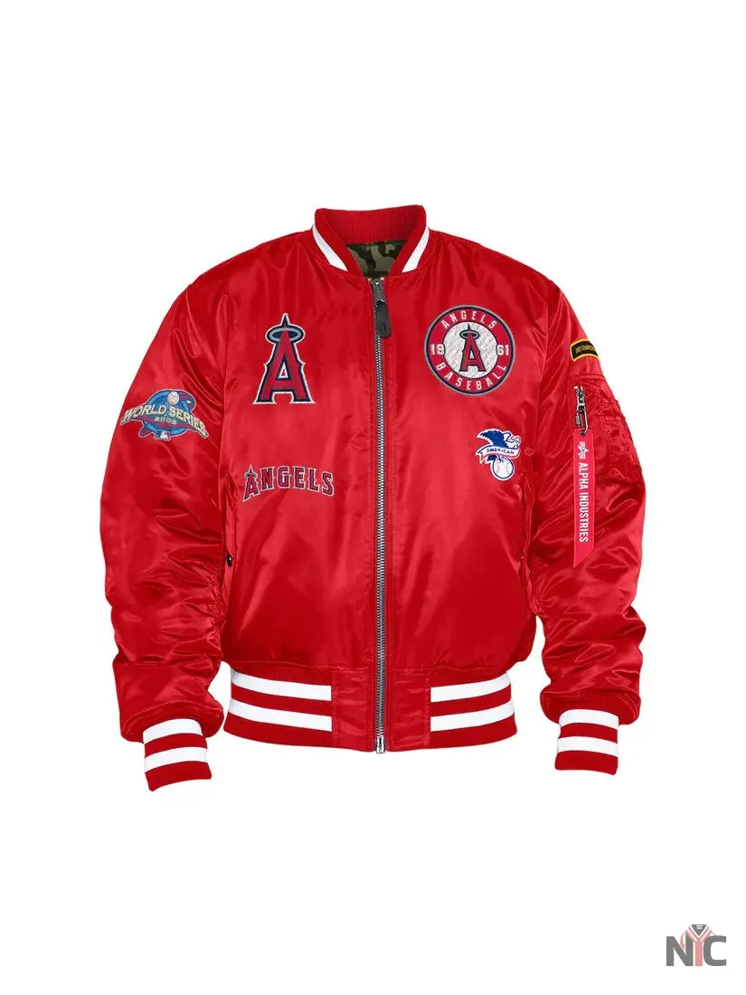 Los Angeles Angels X Alpha X New Era MA-1 Bomber Jacket NYC Jackets