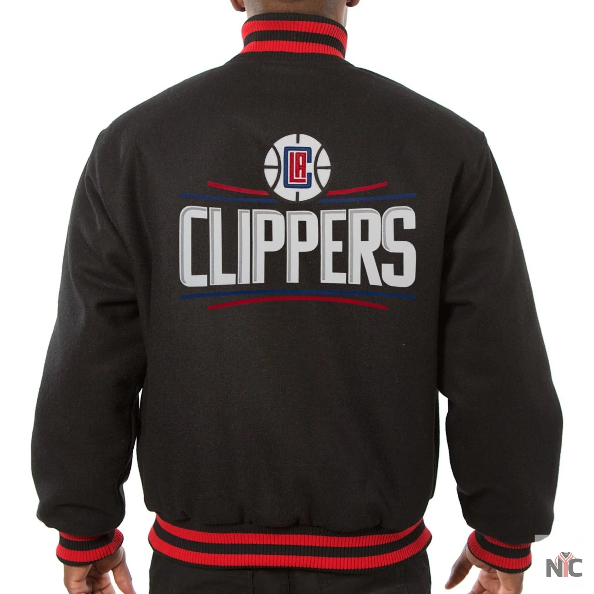 Los Angeles Clippers Black Wool Varsity Jacket NYC Jackets