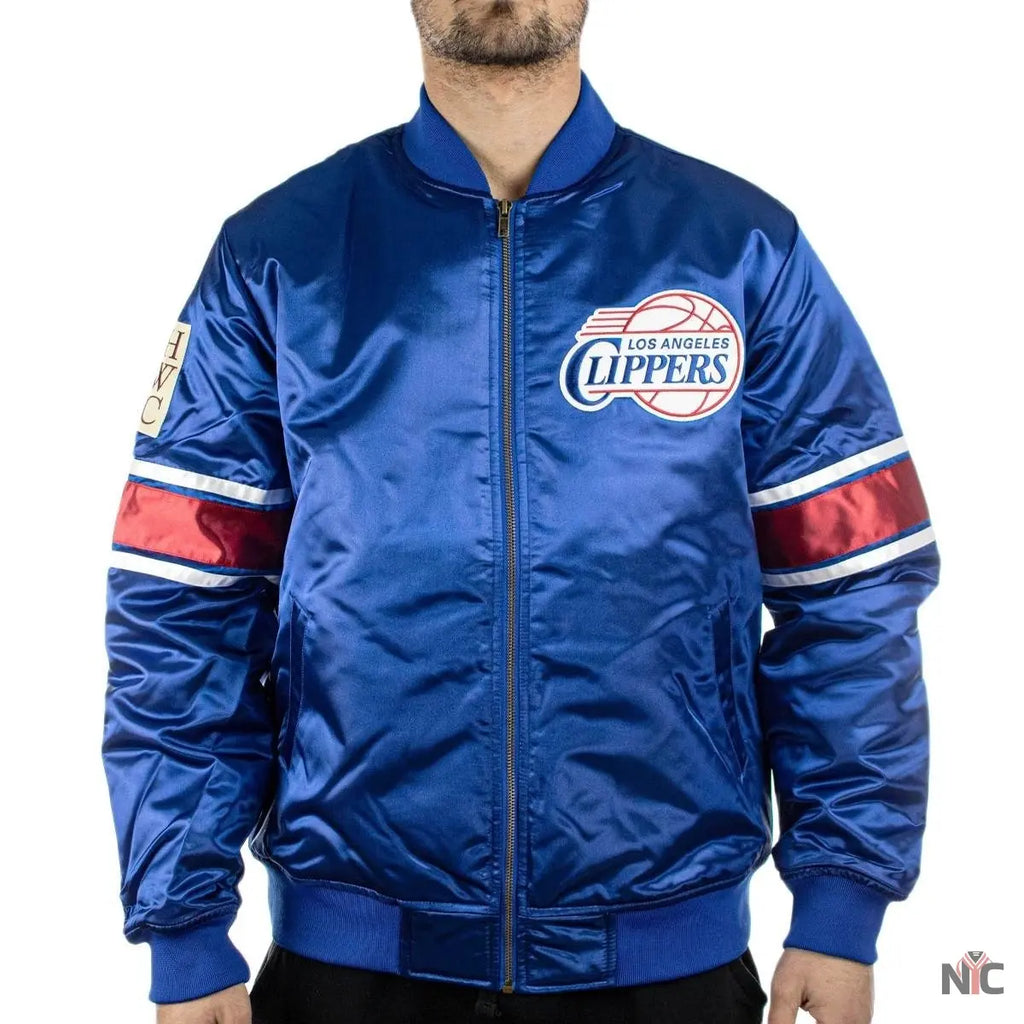 Los Angeles Clippers NBA Heavyweight Satin Jacket NYC Jackets