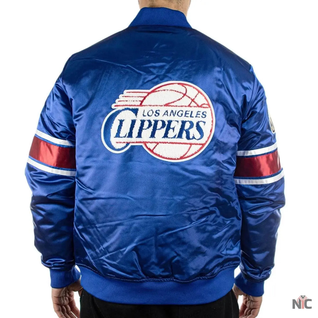 Los Angeles Clippers NBA Heavyweight Satin Jacket NYC Jackets