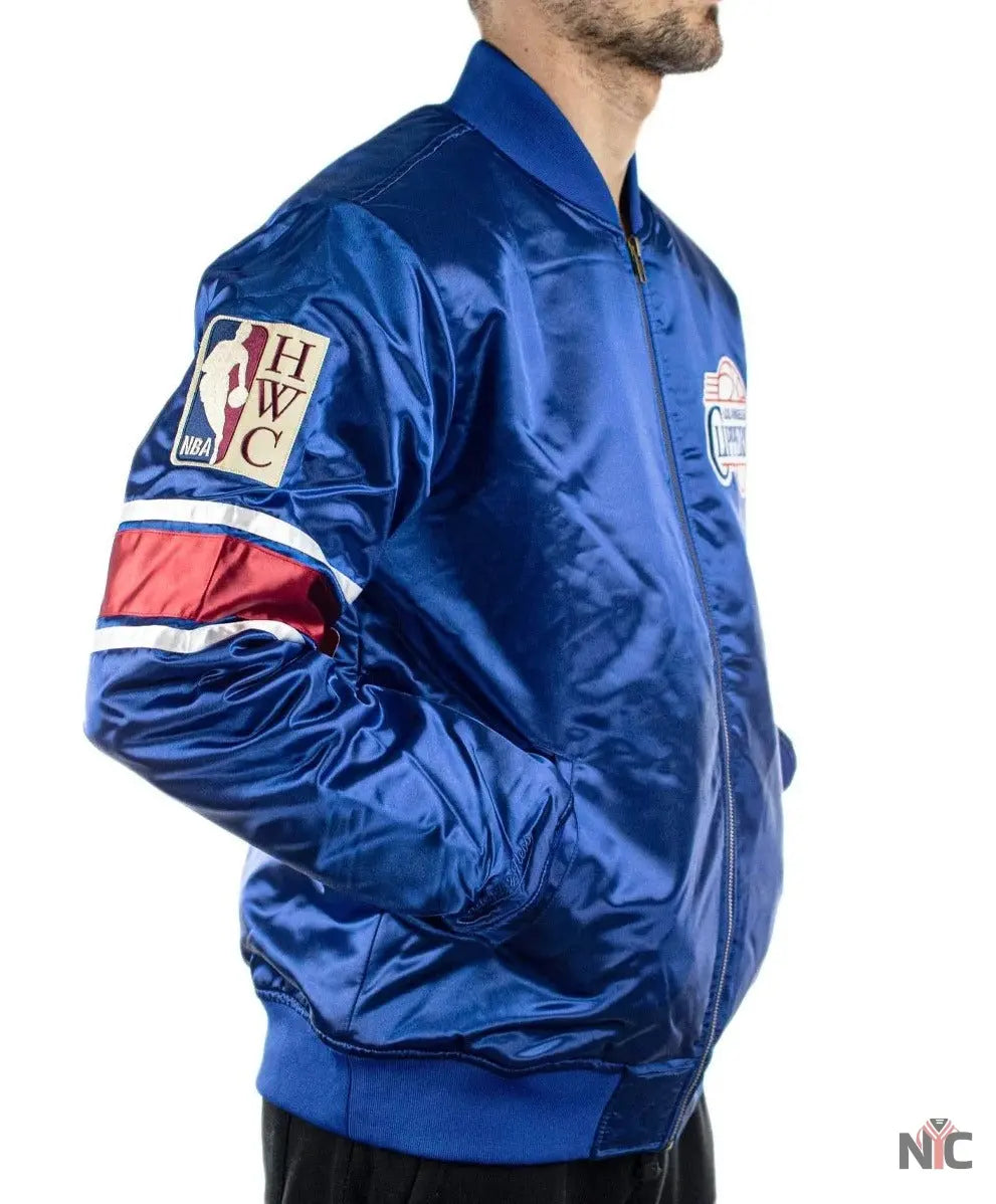 Los Angeles Clippers NBA Heavyweight Satin Jacket NYC Jackets